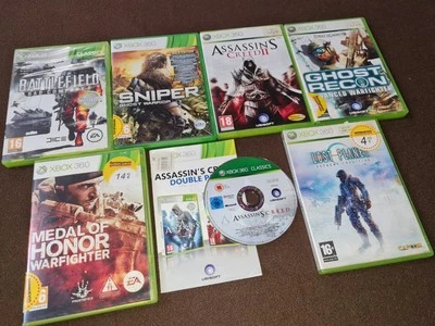 XBox 360 7 Games Lot Spanisch Spain Capcom Sniper Battlefield Ghost Recon Pal - Bild 1 von 4