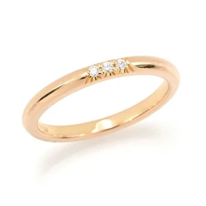 TIFFANY & Co. Anillo de alianza de boda Forever #4.5US K18RG diamante 3P... - Imagen 1 de 8