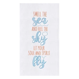 Smell The Sea Flour Sack Cotton Kitchen Towel - Picture 1 of 1