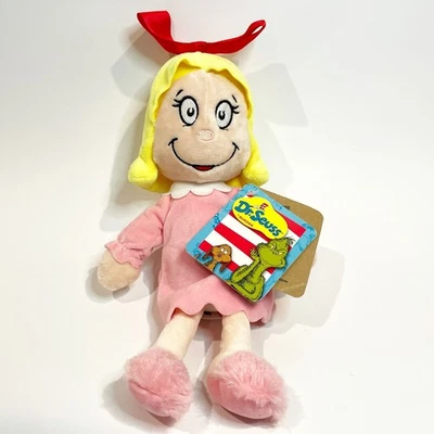 Muñeca de peluche Dr. Seuss Cindy Lou Who 11" Aurora World con etiquetas Grinch Foto 1 de 4