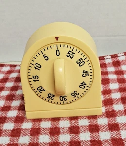  Ring Metal Bell Kitchen Cooking Timer 60-Minute Analog Mechanical Alarm #13507 - Picture 1 of 5