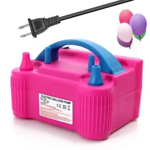 Electric Balloon Pump Dual Nozzle Air Inflator Portable Blower for Party Decor - Bild 1 von 5
