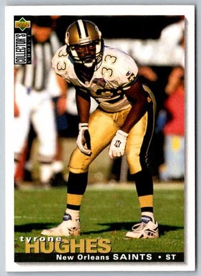 1995 Upper Deck Tyrone Hughes #159  Football Card - Image 1 of 2