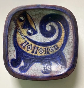 Vintage Danish Pottery Marianne Starck große Keramikschale Katze Design Mid Century - Bild 1 von 16