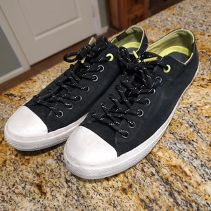 Converse Chuck Taylor II 2 ox Black/Volt/White Unisex 153541C Mens 12 Womens 14 - Picture 1 of 13