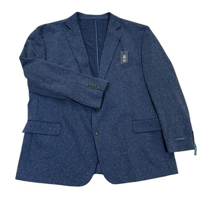 Новый с Ярлыками Stafford большой и высокий сезонные текстуры спортивное пальто темно-синий вересковый 56L мужской $210 - Изображение 1 из 4