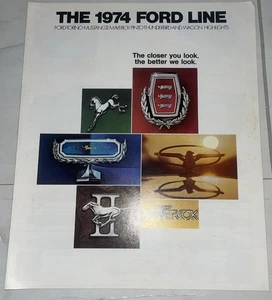 Original 1974 Ford Torino Mustang II Maverick Pinto Sales Brochure Catalog - Picture 1 of 3