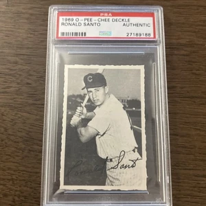 1969 O-Pee-Chee Deckle Edge Ron Santo HOF - Picture 1 of 2