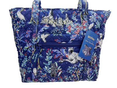 Vera Bradley Harry Potter Small Vera Tote Forbidden Forest Owl Castle Purple NWT - Image 1 of 4