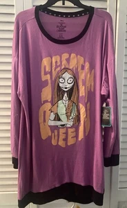 Disney Nightmare Before Christmas Women Sleep Shirt. Size XL 16-18 - Picture 1 of 2