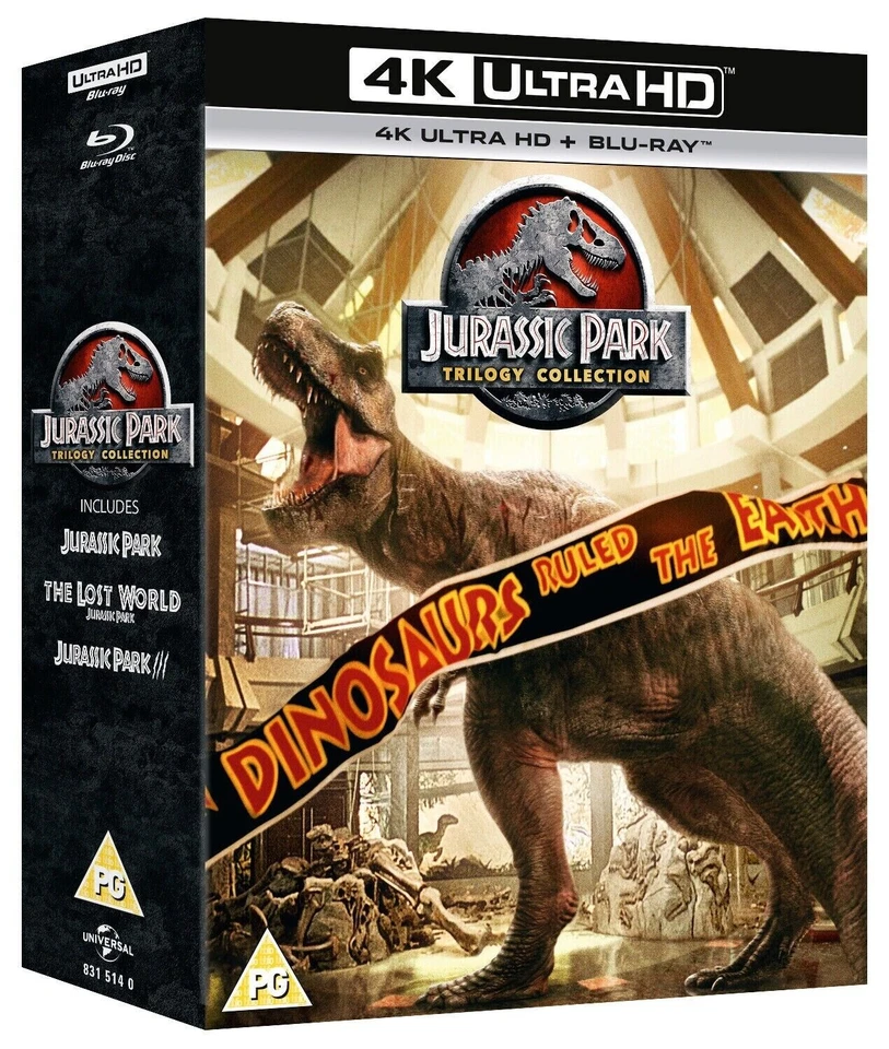Jurassic Park Trilogy Blu-ray 4K Region Free - Image 1 of 1