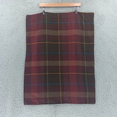 Ralph Lauren Wool Standard Pillow Cover Tartan Plaid Rectangle Made In USA - Image 1 of 4