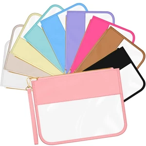 10 Stück Nylon Kosmetiktasche Chenille Buchstaben Klar Reißverschluss Beutel Wasserdicht Toilette... - Bild 1 von 6