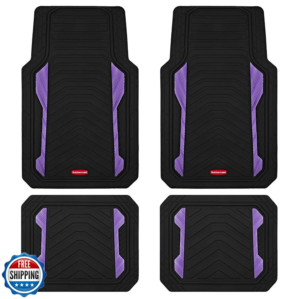 Alfombrilla Rubbermaid para coche, juego completo de alfombrillas para todo tipo de clima de alta resistencia con doble- Foto 1 de 4