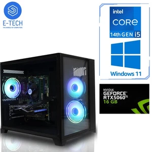 Gaming PC Intel i5 14400F 64GB DDR4 2TB M.2 16GB NVIDIA RTX 5060 Ti Wins 11 RGB - Picture 1 of 13
