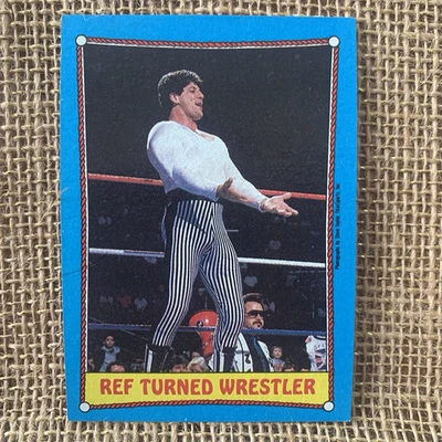 1987 Topps Wrestling WWE WWF #23 Ref virou lutador Danny Davis - Imagem 1 de 4