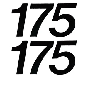 Lowe Boat Decals 1823423 | 2007 175 Black Vinyl 1 7/8 Inch (Set of 2) - Bild 1 von 2