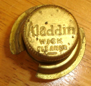 Antique Aladdin Brass Wick Cleaner for Oil Lamp Burner - Picture 1 of 5