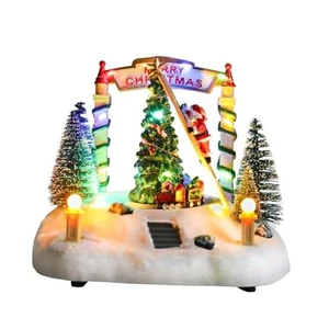 Christmas Village Houses 6.7 Inch Animated Christmas Santa 6.7 IN Santa Claous - Picture 1 of 7