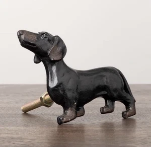 Dachshund Dog Nob Knob Cupboard drawer pull Handle Antique Sausage Dog Gift - Picture 1 of 6
