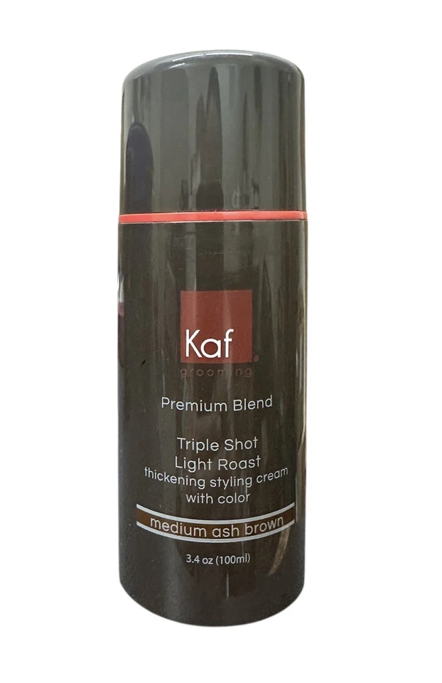 Kaf Grooming Thickening Styling Cream with Color - MEDIUM ASH BROWN - 3.4 oz - Image 1 of 1