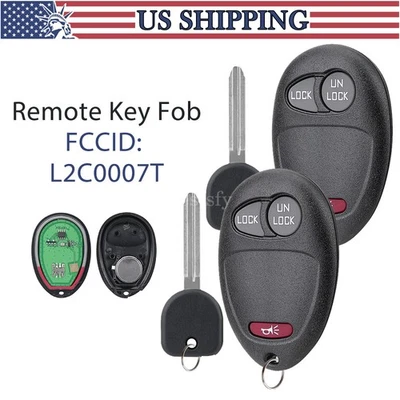 2 Repuestos Para Chevrolet Colorado 2004 2005 2006 2007 - 2012 Llave + Mando a Distancia Foto 1 de 4