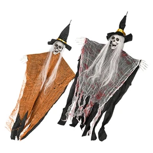 2 Pcs Halloween Skull Decoration Scary Ghost Decorations Garden Ornaments - Picture 1 of 12