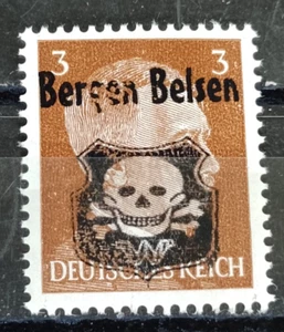 Impero tedesco locale WWll propaganda fantasy sovrastampa Bergen Belsen MNH - Foto 1 di 1
