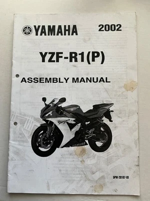 NOS GENUINE YAMAHA WORKSHOP SET UP ASSEMBLY MANUAL YZF-R1 YZF R1 1000 P 2002 - Image 1 of 4