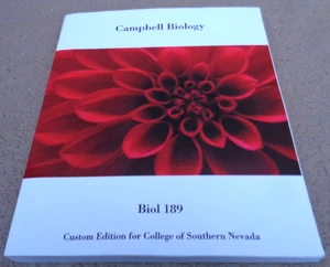 CAMPBELL BIOLOGY BIOL 189 12TH TPB COLLEGE OF SOUTHERN NEVADA VGC - Foto 1 di 4