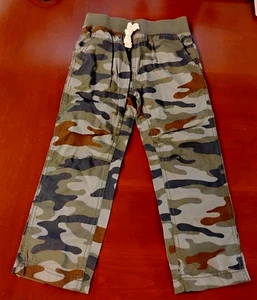 Carters Pants Boys 4 Olive Green Camouflage Print Pull On Camo Pockets New NWT - Picture 1 of 6