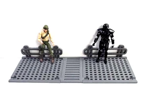 Azulejos modulares para pisos de rejilla de ciencia ficción 1:12 (juego de 3 piezas) - diorama escala 1:12 6"" - Imagen 1 de 3