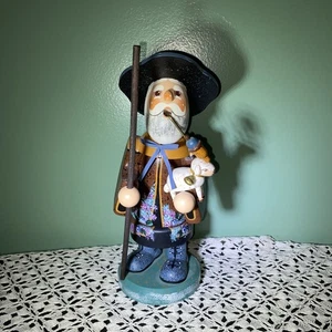 Kathe Wohlfahrt originale Holzknoddl Night Watchman Germany fumatore di incenso - Foto 1 di 8