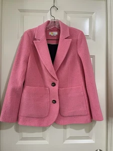 Chaqueta Blazer Boden Rosa Bella Lana Texturizada TALLA 2P - Imagen 1 de 12