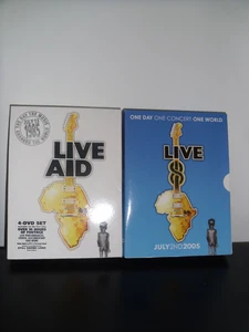 Live Aid 1985 + 2005 (4 Disc Box Set) (DVD, 2004) (L41) VGC! - Foto 1 di 7