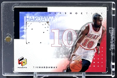 Tim Hardaway 1999-00 Upper Deck HoloGrFX Zapato Tiempo Juego Usado Zapatos Heat SP 1:431 Foto 1 de 2