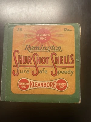 Caja de 2 piezas de colección Remington Shur Shot Shell calibre 12 Kleanbore carga objetivo Foto 1 de 4