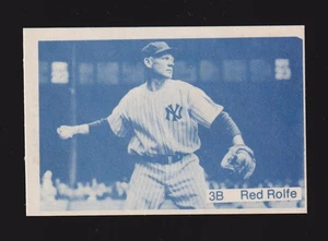 1975 TCMA Red Rolfe NEW YORK YANKEES UNSIGNED 3-3/4 x 2-1/2 PHOTO CARD #2 - Picture 1 of 1