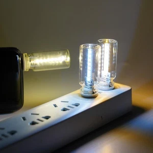 NEW Portable USB Plug in LED Mini Night Car Atmosphere Lamp Mobile Light P0P4 - Picture 1 of 14