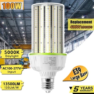 100W LED Corn Light Bulbs E39 Mogul Base Warehouse Commercial COB High Bay Lamp - Picture 1 of 10