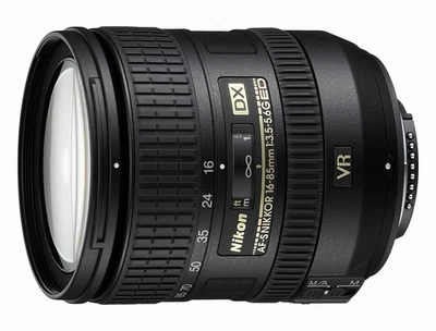 Nikon AF-S DX NIKKOR 16-85mm f/3.5-5.6G ED Vibration Reduction Zoom Lens +Auto F - Image 1 of 4
