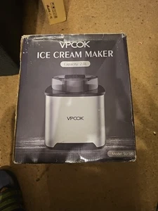 VPCOK 2L Electric Ice Cream Maker Machine - Silver - Picture 1 of 2