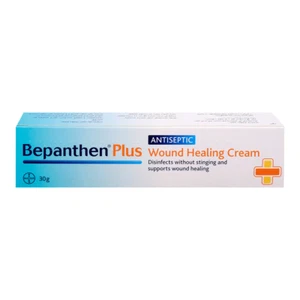 Bepanthen Plus Crema 30g Curar Heridas Pañal Erupción Tatuaje Eczema Quemaduras Antiséptico - Imagen 1 de 4