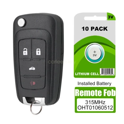 10 para Chevrolet Cruze 2010 2011 2012 2013 2014 2015 2016 mando a distancia sin llave Foto 1 de 4