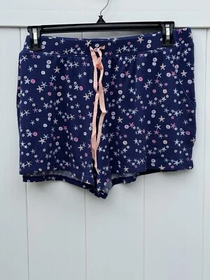 Pantalones cortos de pijama Croft & Barrow súper suaves para mujer azul oscuro melocotón para mujer X-grande Foto 1 de 3