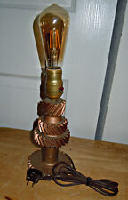 Antique Vintage Steampunk Industrial Lamp handmade bakelite plug 14" Edison Bulb
