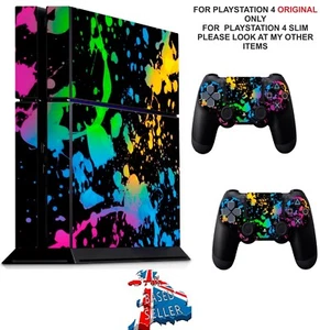 PAINT SPLAT PS4 PROTECTIVE SKIN DECAL VINYL STICKER WRAP - Picture 1 of 3