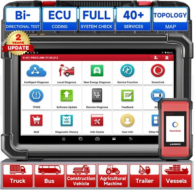 LAUNCH X431 PRO3S+ HD3 OBD2 Diagnosegerät für HD VOLVO_PENTA Heavy Duty Truck  - Bild 1 von 4