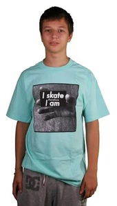 Diamond Supply Co I Skate Tee Therefore I Am Light Blue Cotton Graphic T-Shirt - Picture 1 of 1