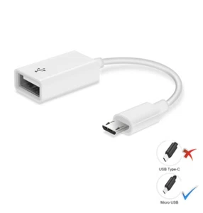 USB On The Go OTG Adapter Adaptor HOST Cable USB A Female to Micro B Male - Picture 1 of 4